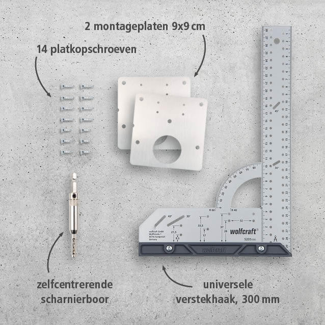 Project Set for Repairing Cup Hinges on the Door Side (nl)