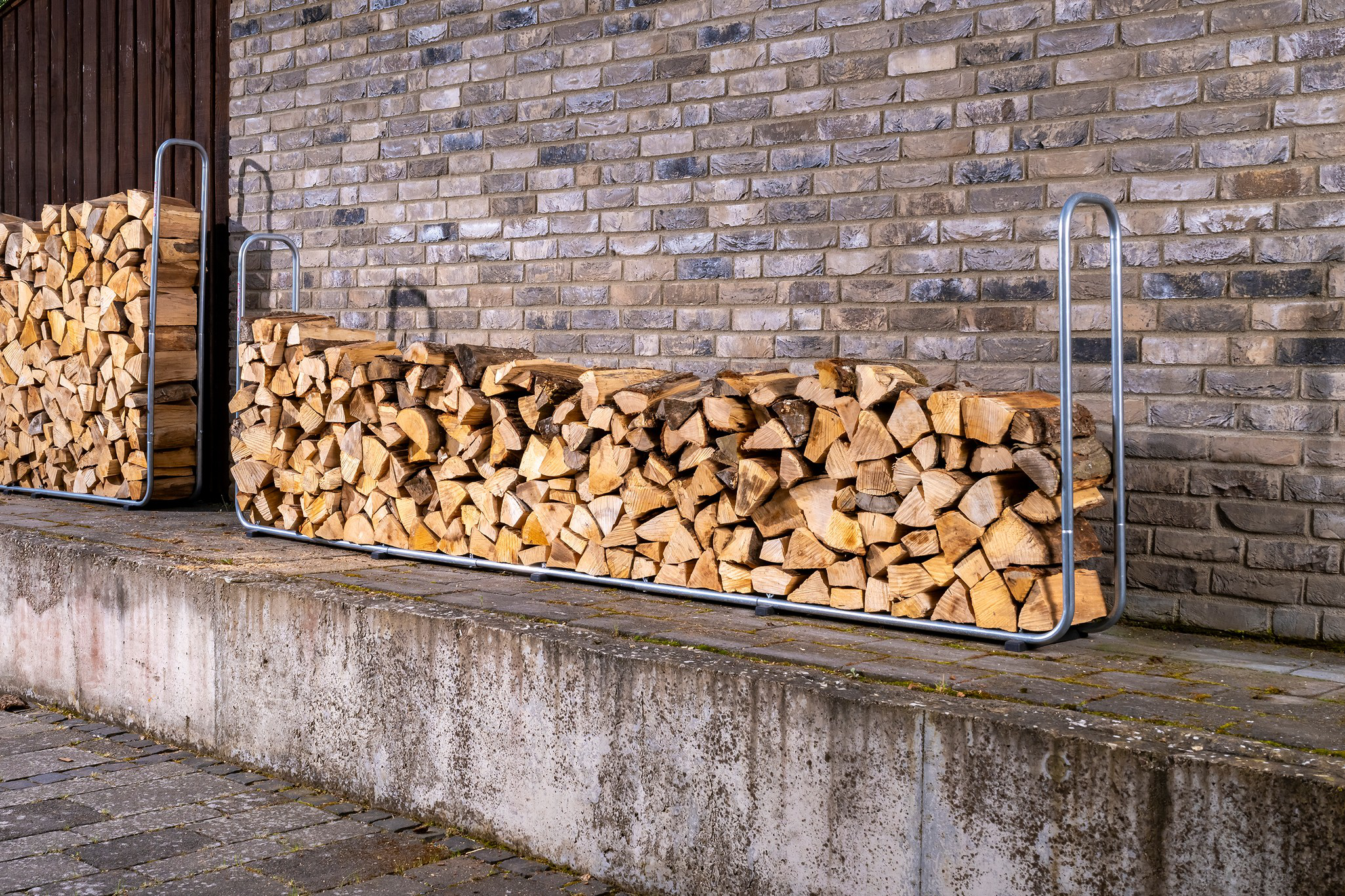 Modular XXL Stacking Aid for Firewood
