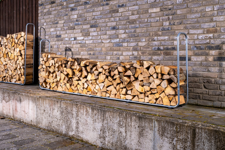Modular XXL Stacking Aid for Firewood