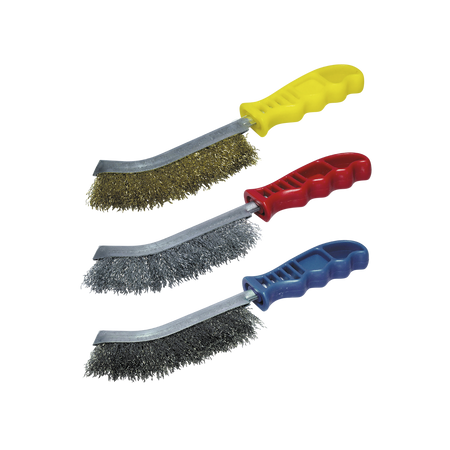 Hand Wire Brush Set, 3 Pcs.