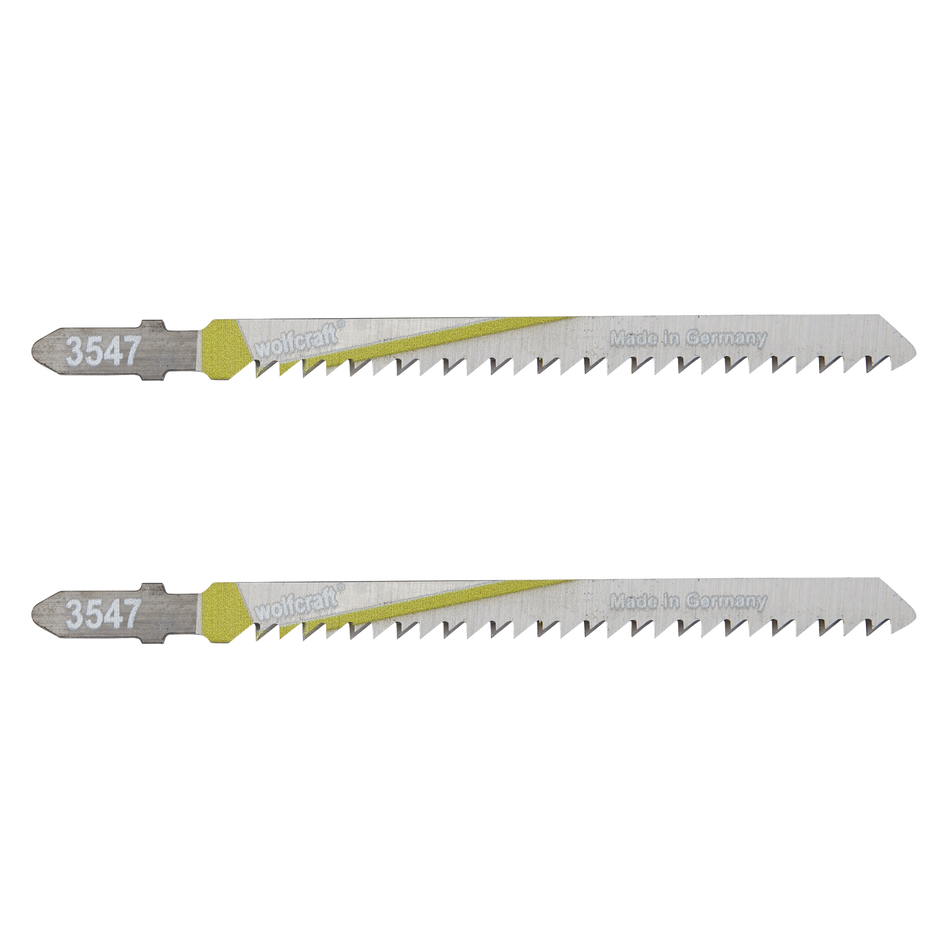 2 HCS Jigsaw Blades, T-shank, wood, clean cut