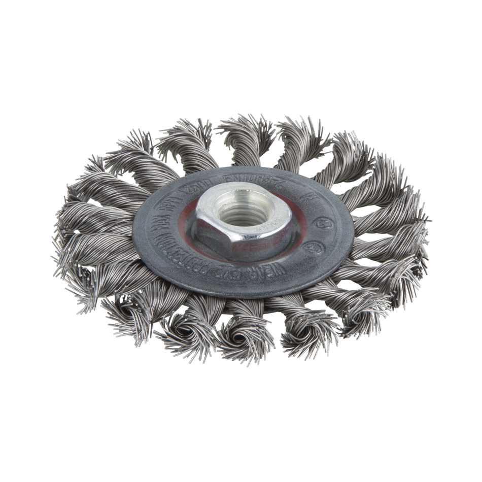 Stainless Steel Wire Wheel Brush, twisted - Image 1
