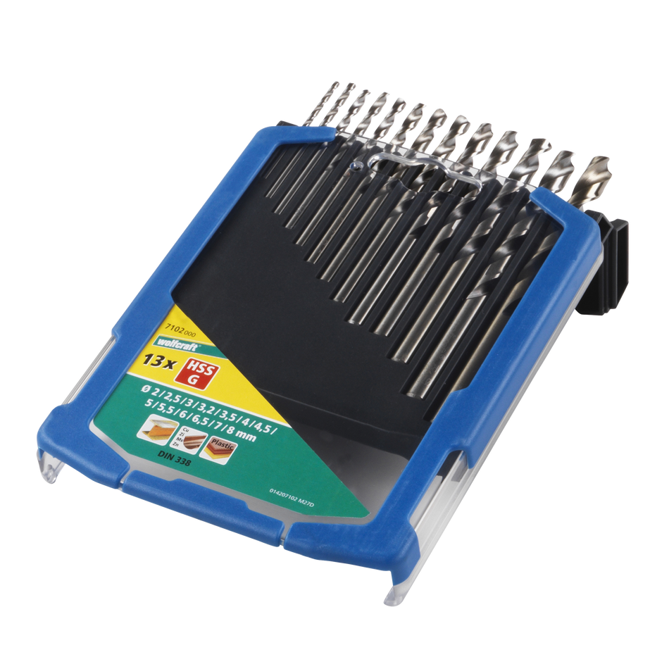 Metal Drill Bit Set, HSS, Ground - Image 1