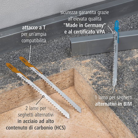 Jigsaw Blade Project Set for Kitchen Installation, 3 Pcs. (it)