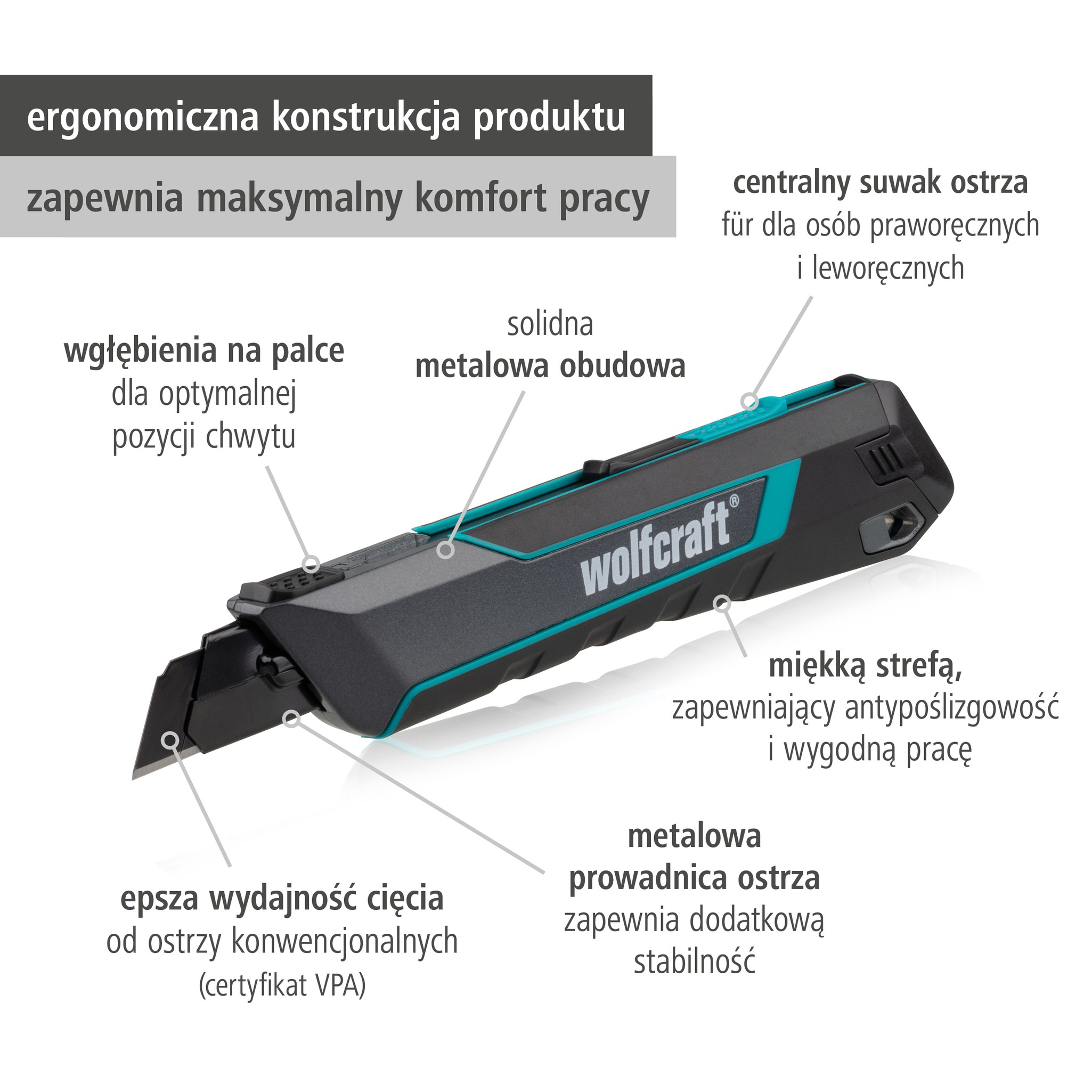 Snap-Off Blade Knife PRO SAFETY, 18 mm (pl)