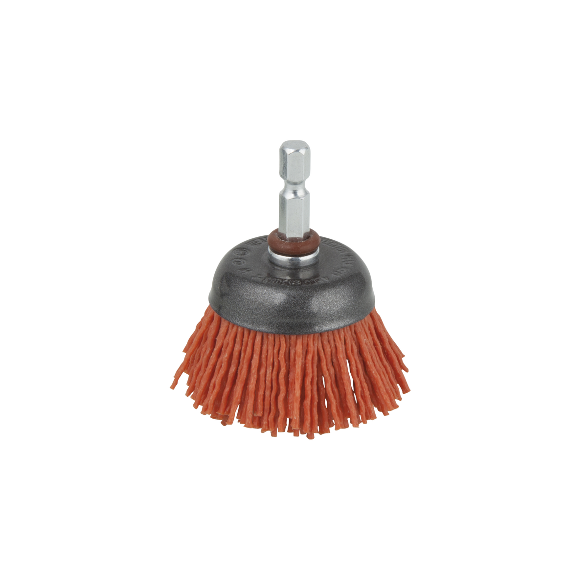 Nylon Wire Cup Brush, aggressive, Ø 50 mm, Hexagon Shank