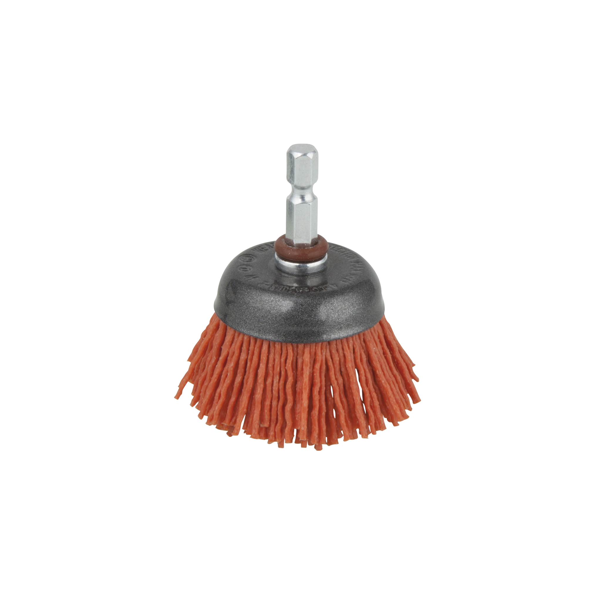 Nylon Wire Cup Brush, aggressive, Ø 50 mm, Hexagon Shank