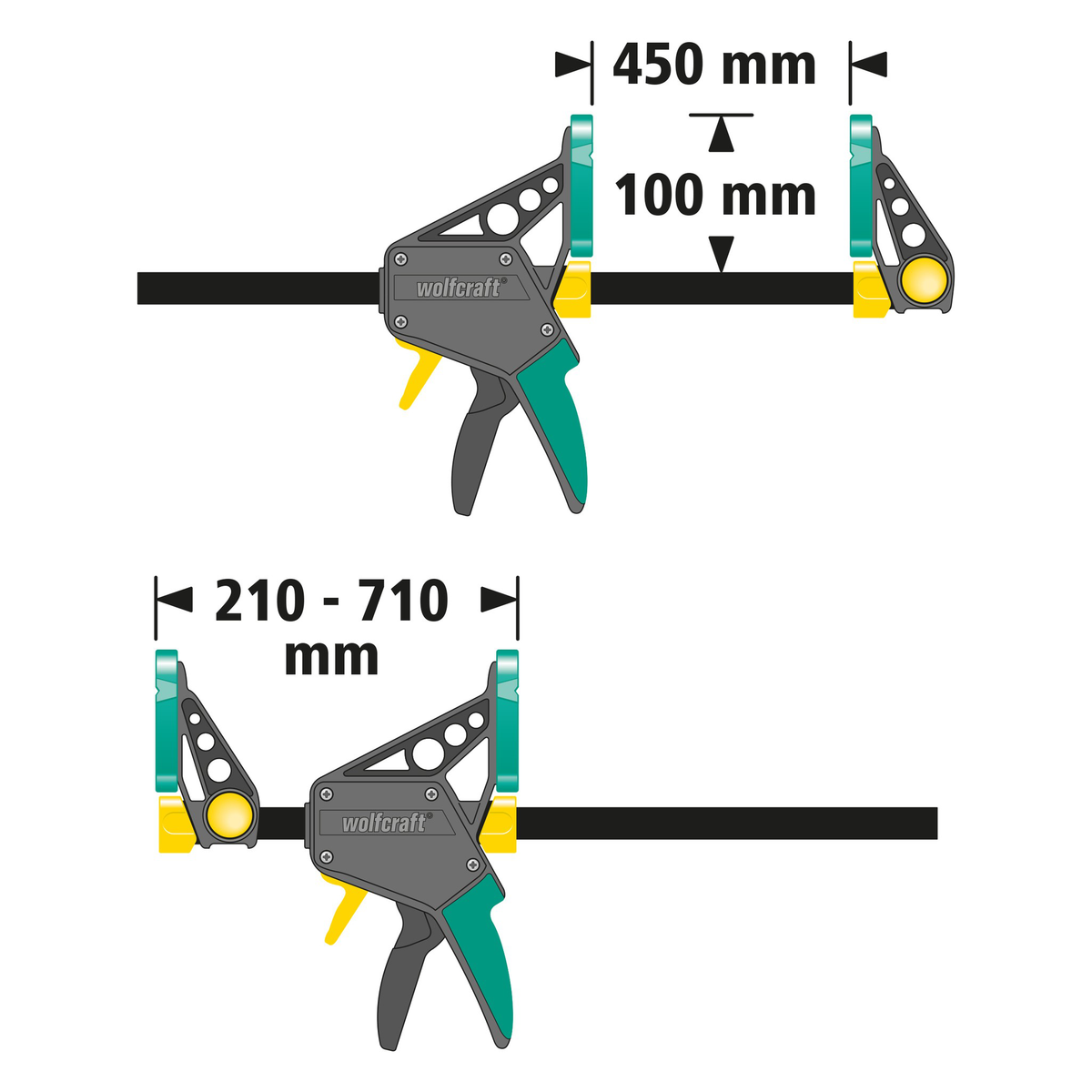 XL PRO L One-Hand Clamp Set, 3 Pcs. - Image 2