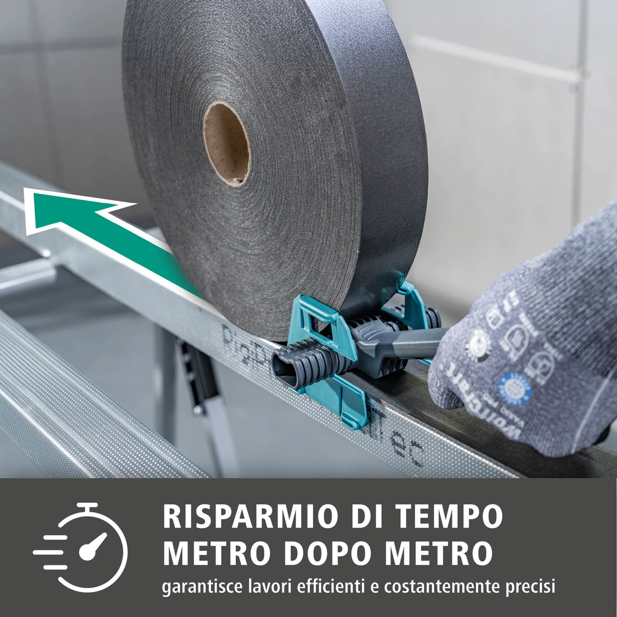 Drywall Installation Aid for Sealing Tapes (it)