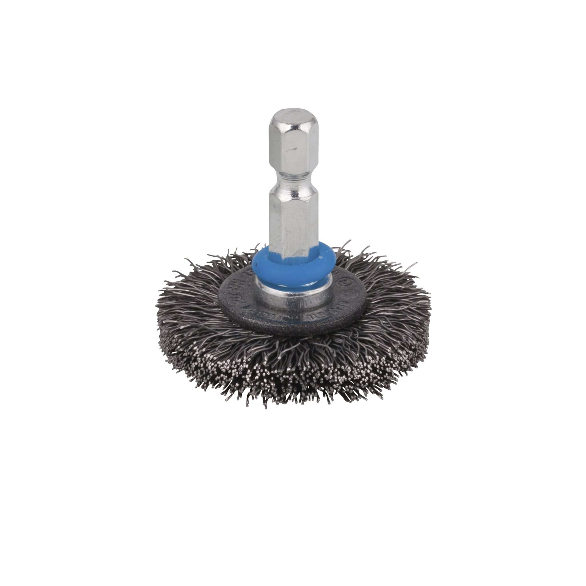 Steel Wire Wheel Brush, Ø 38 mm, Hexagon Shank
