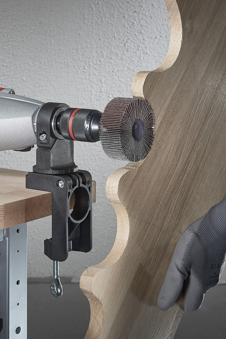 Universal Drill Clamp, Plastic, Rotatable