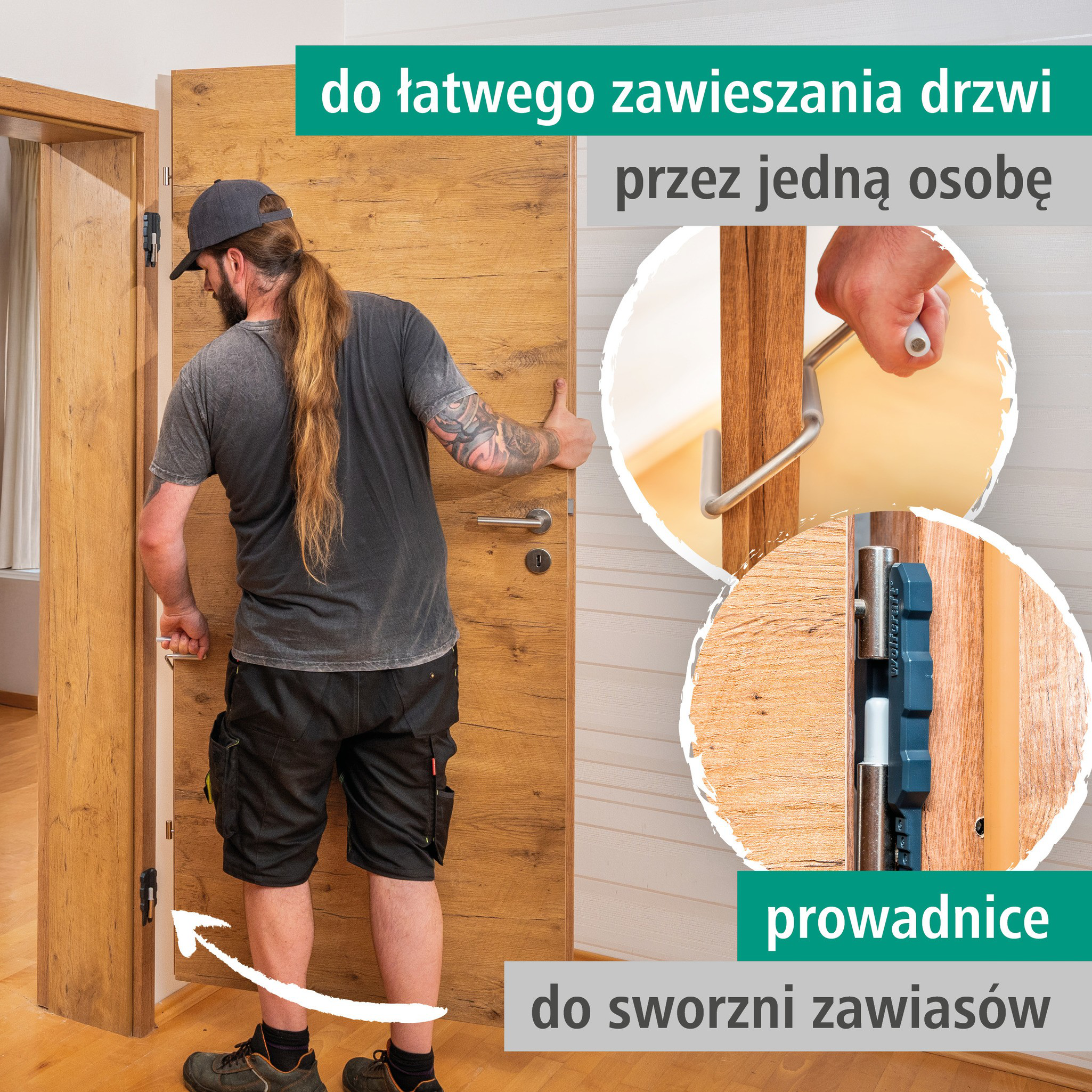 Door Installation Set, 3 Pcs. (pl)