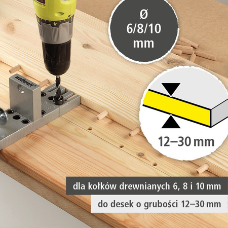 Universal Wood Dowel Joiner Set (pl)