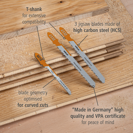 Jigsaw Blade Project Set for Parquet, 3 Pcs. (en)