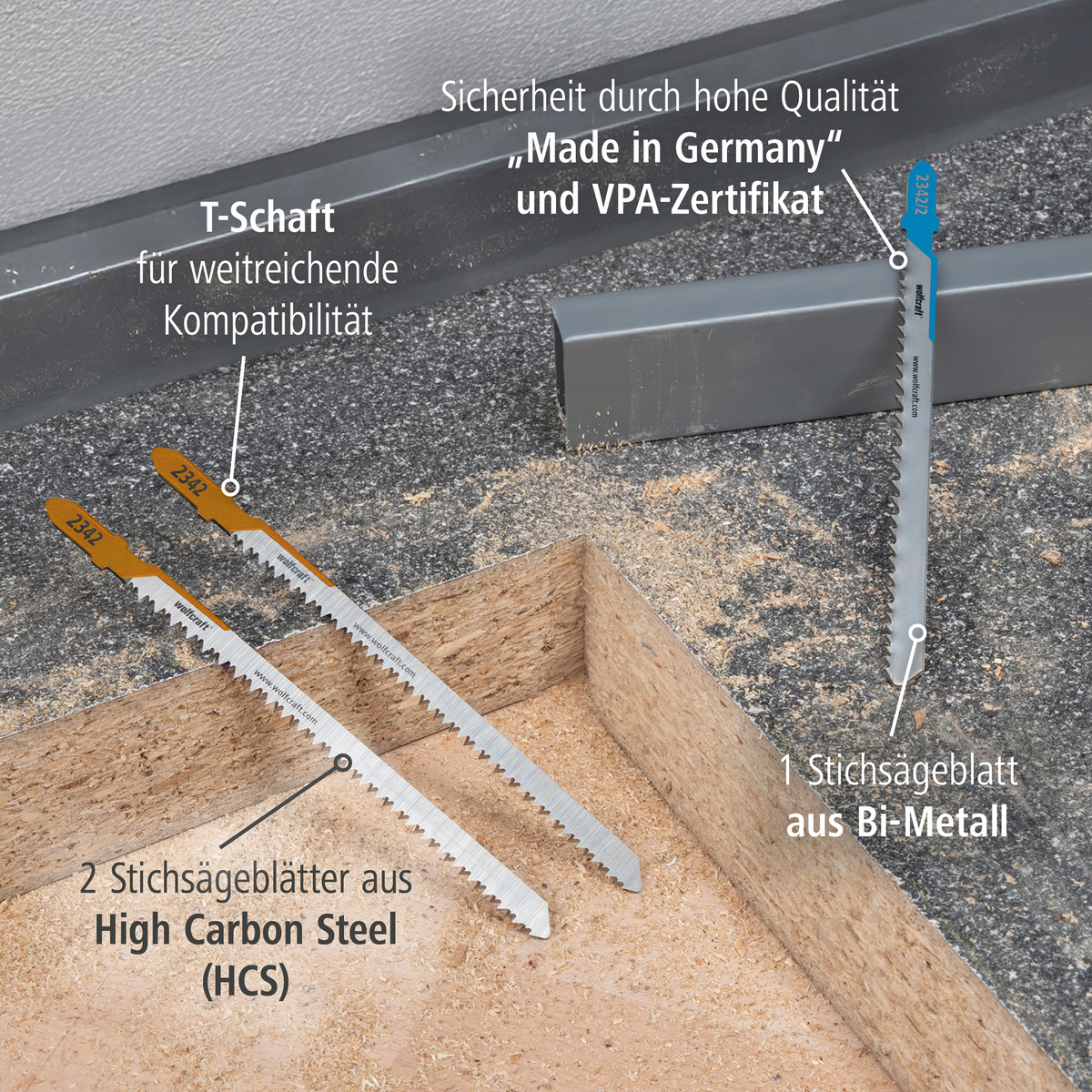 Jigsaw Blade Project Set for Kitchen Installation, 3 Pcs. (de)