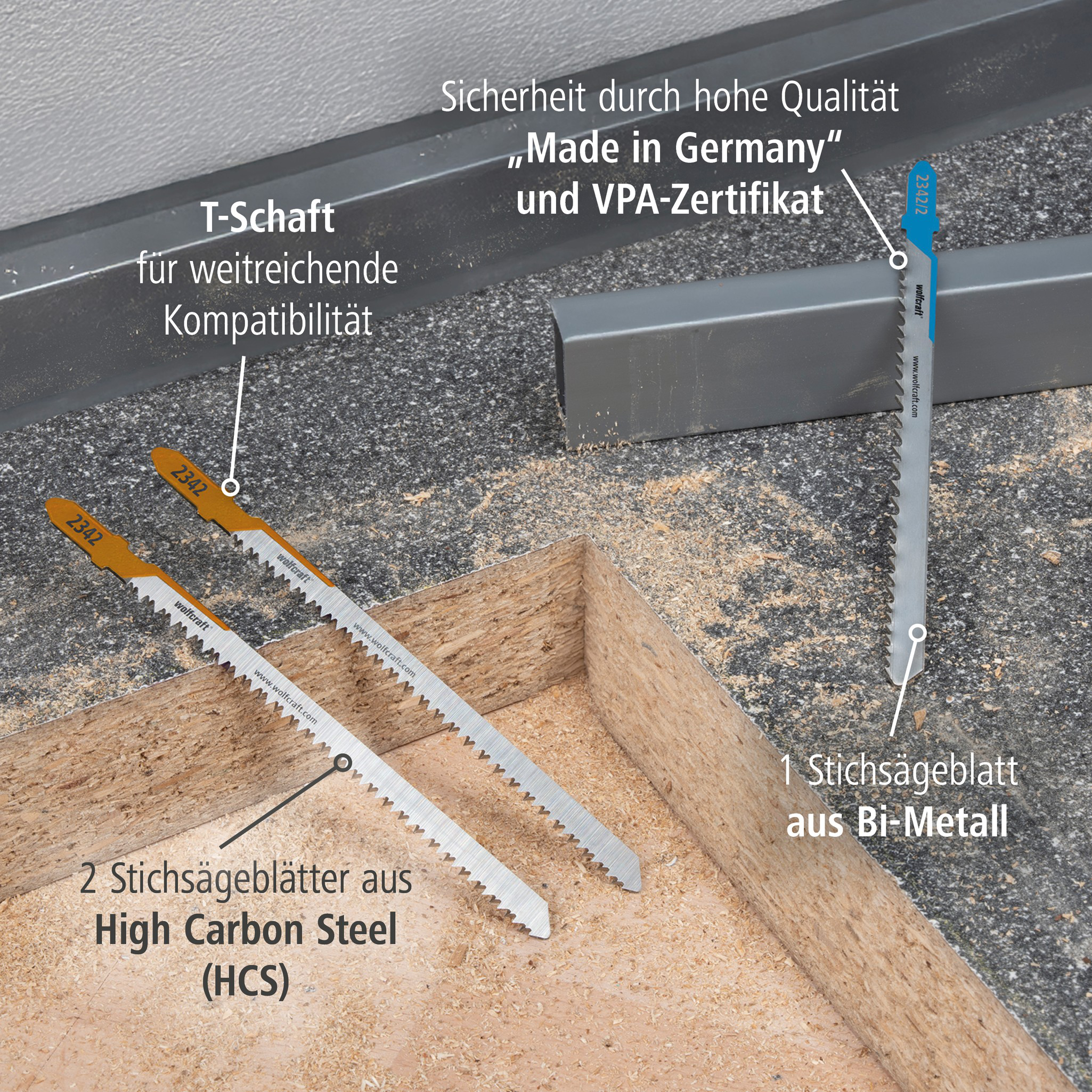 Jigsaw Blade Project Set for Kitchen Installation, 3 Pcs. (de)