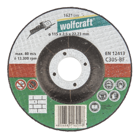 Cutting Disc for Stone, depressed centre, Ø 115 mm
