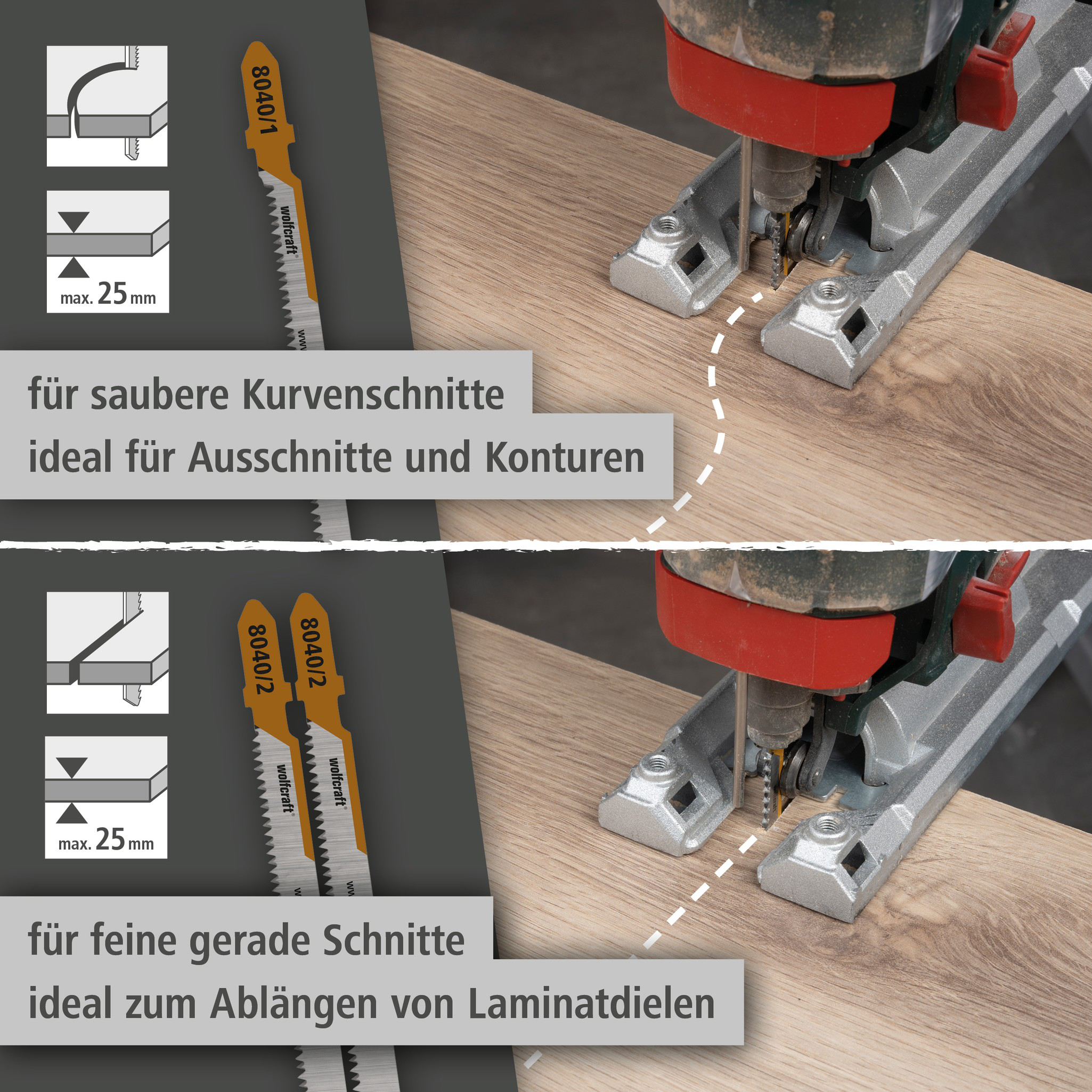 Jigsaw Blade Project Set for Laminate, 3 Pcs. (de)