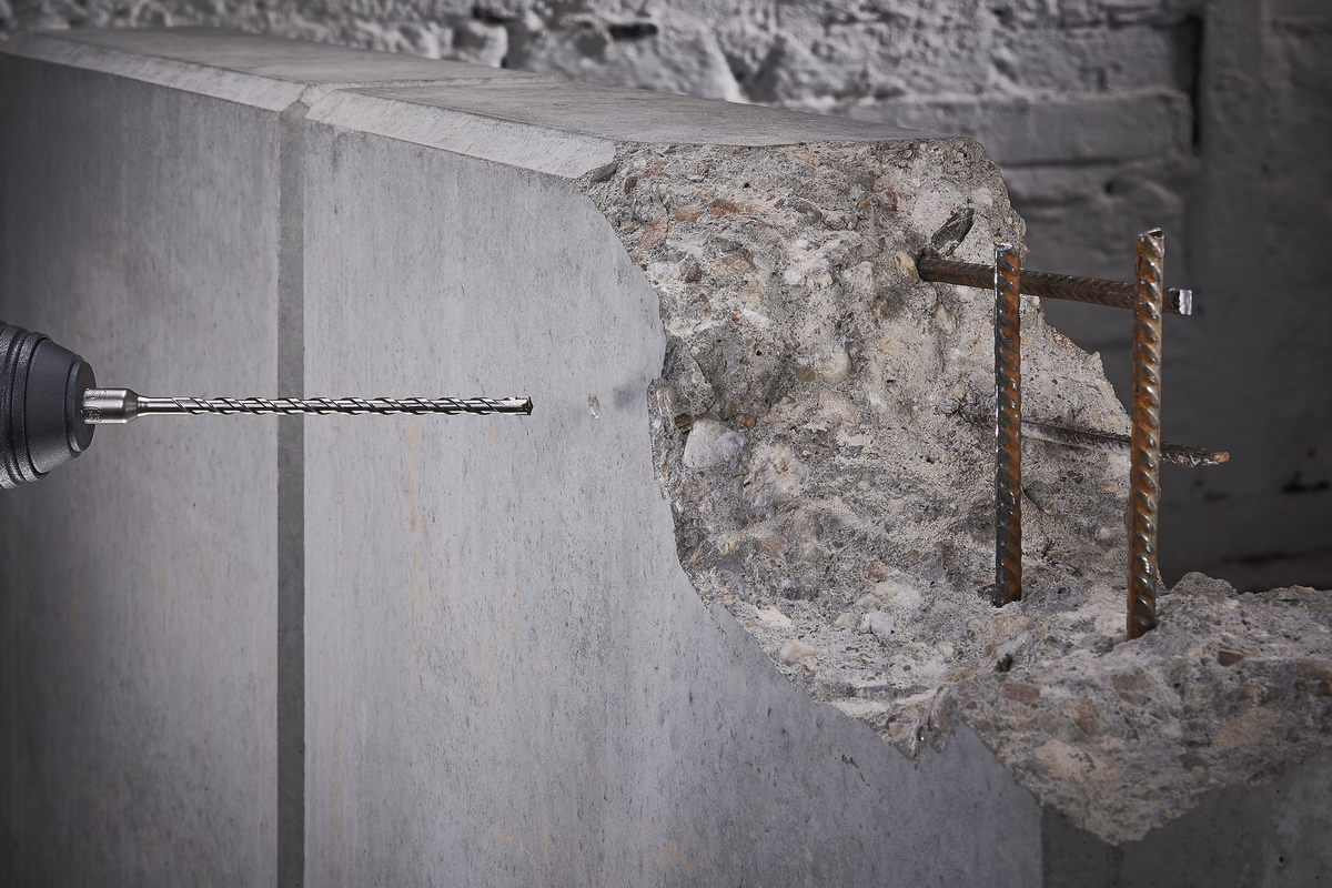 “Professional 4-cut” Concrete Drill Bit, Tungsten Carbide Tipped, SDS-plus - Image 4