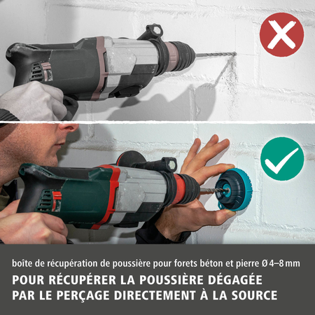 Dust Catcher Container for Drill Bits, Ø 4–8 mm (fr)