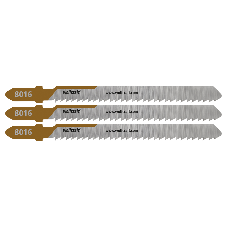 3 Jigsaw Blades, Hardwood, Fine Cuts, Mirror Cut
