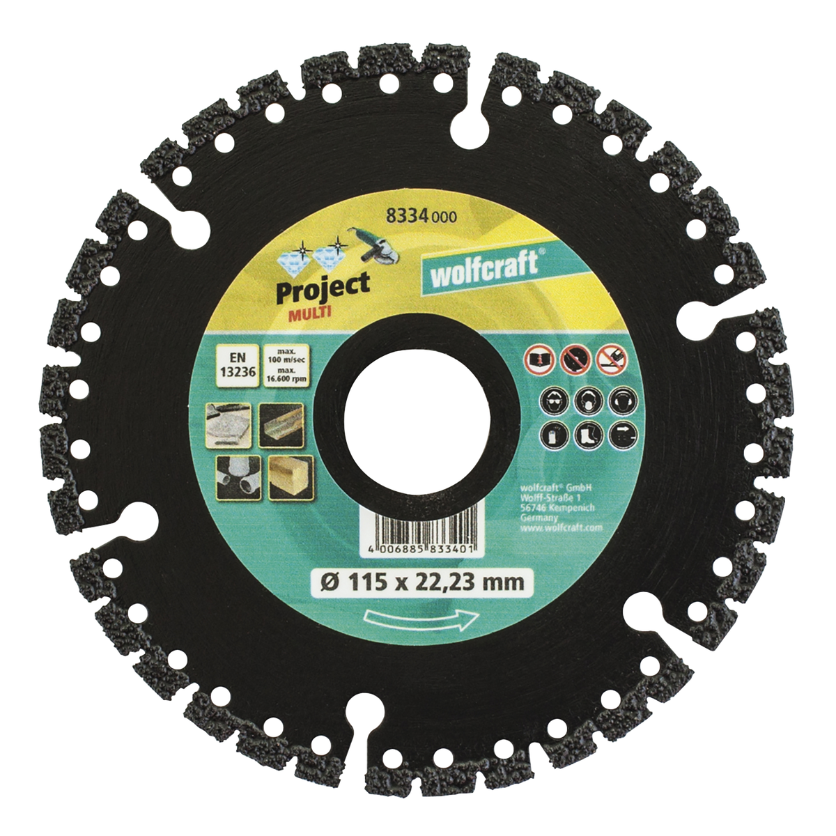 Diamond Cutting Disc Pro Multi”, Ø 115 mm