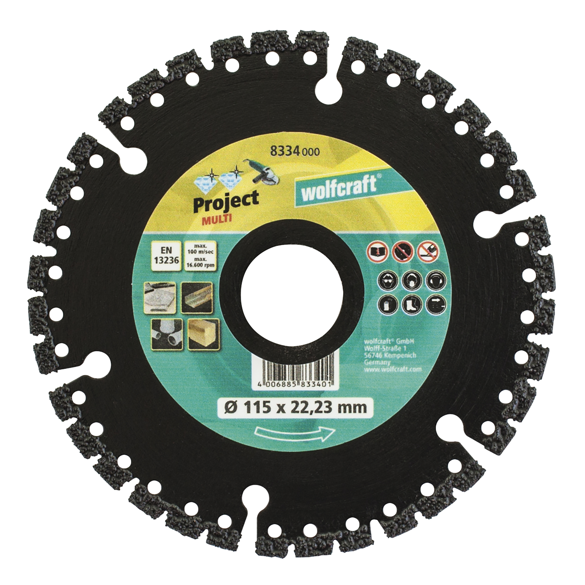Diamond Cutting Disc Pro Multi”, Ø 115 mm