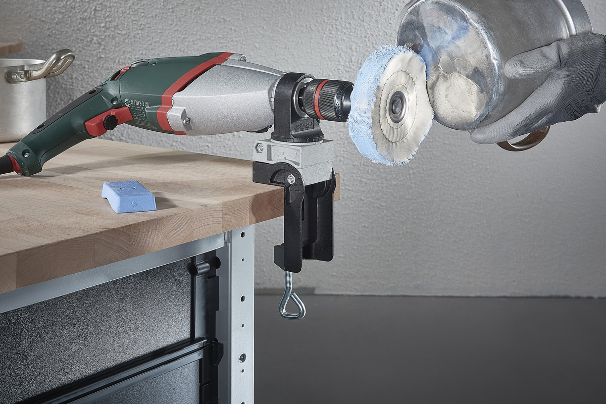 Universal Drill Clamp, Die-Cast Aluminium, Swivelling