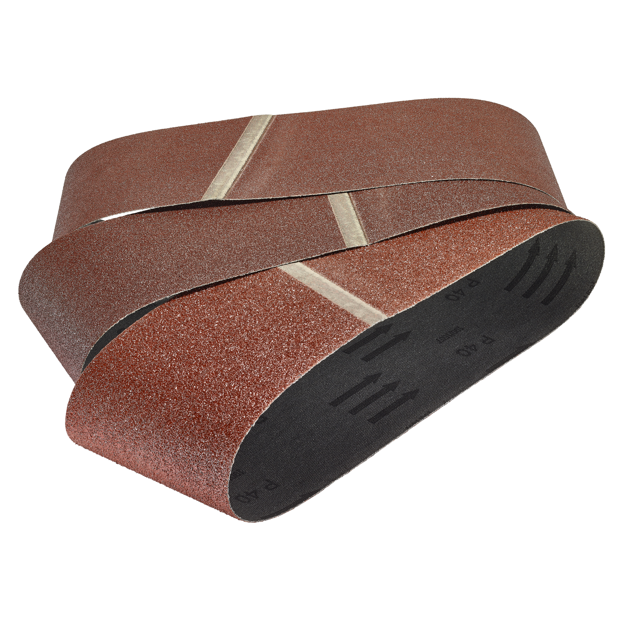 Fabric Sanding Belt Set, 65 x 410 mm, grain 40–120, 9 Pcs.