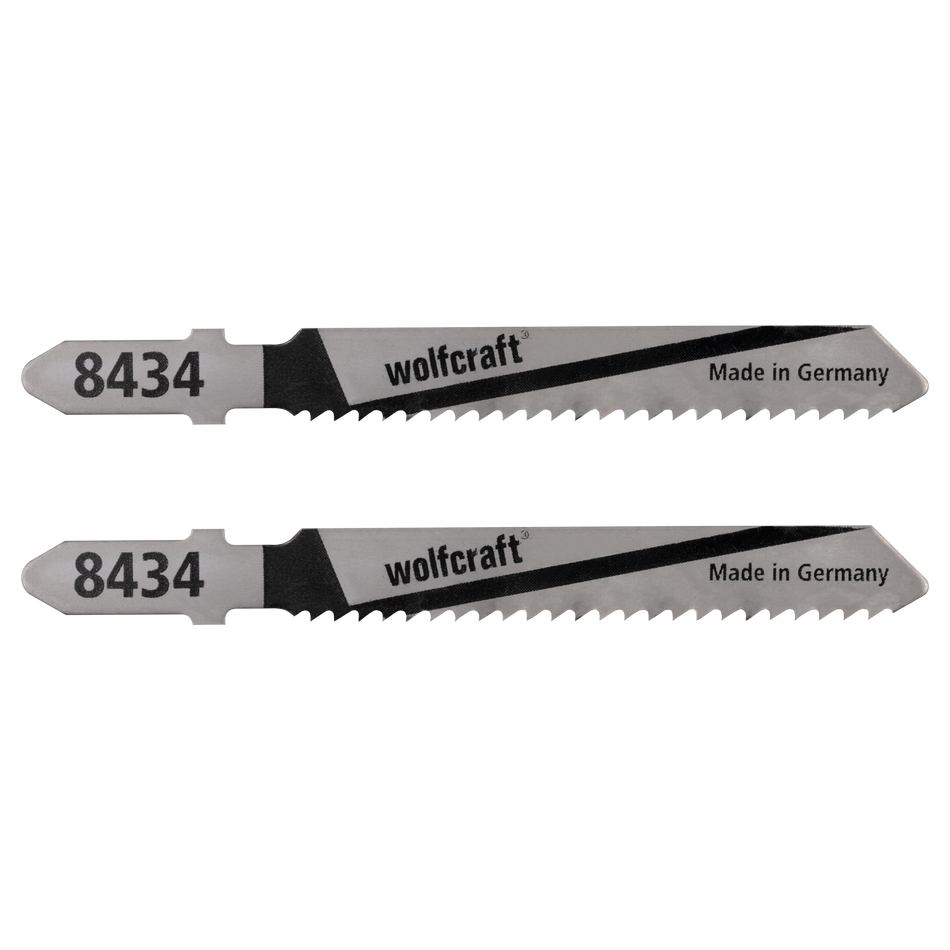 2 HSS Jigsaw Blades; T-shank; sheet steel, aluminium