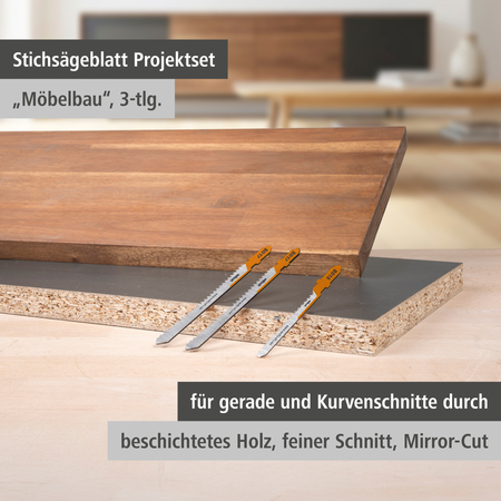 Jigsaw Blade Project Set for Making Furniture, 3 Pcs. (de)