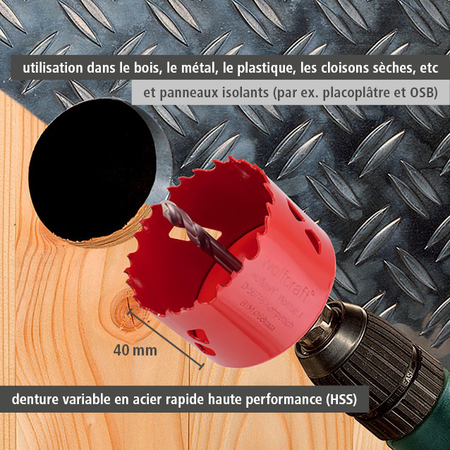 “Electricity and Plumbing” Bi-Metal Hole Saw Blade Set, 6 Pcs.