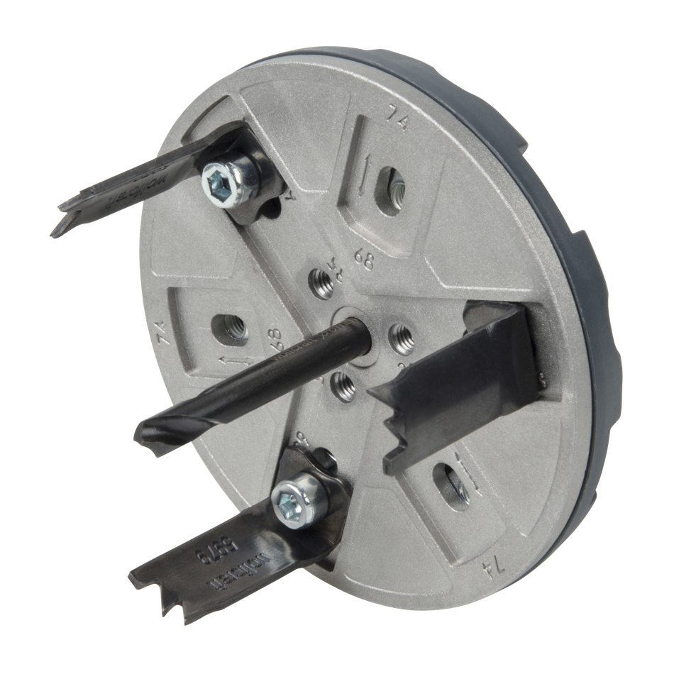 Adjustable Hole Saw, for Electrical Installations