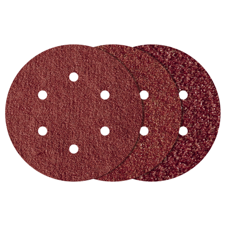 Easy-Fix Sanding Disc Set for Wood/Metal, Ø 150 mm, 12 Pcs.