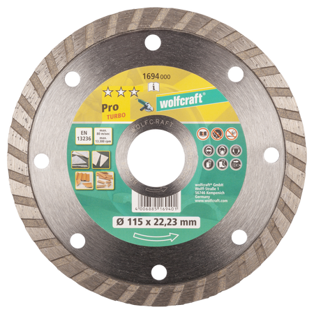 Diamond Cutting Disc Pro Turbo”, Ø 115 mm