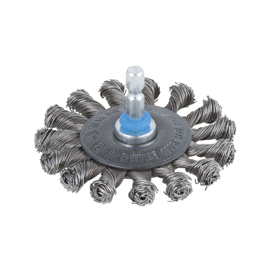 Steel Wire Wheel Brush, Ø 75 mm, twisted