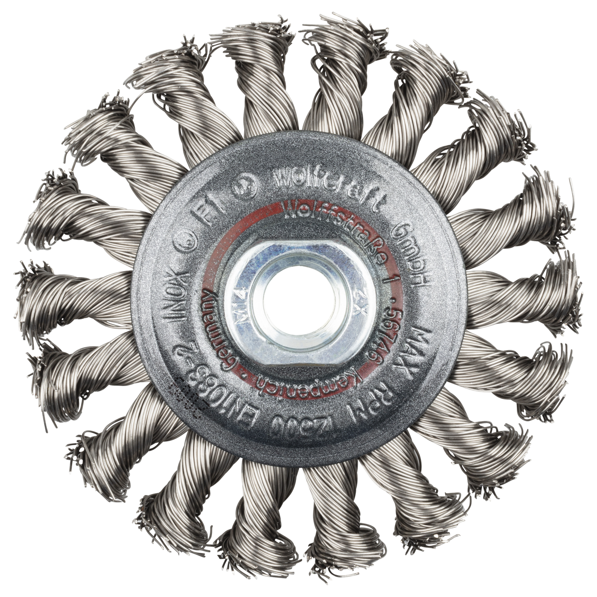 Stainless Steel Wire Wheel Brush, twisted