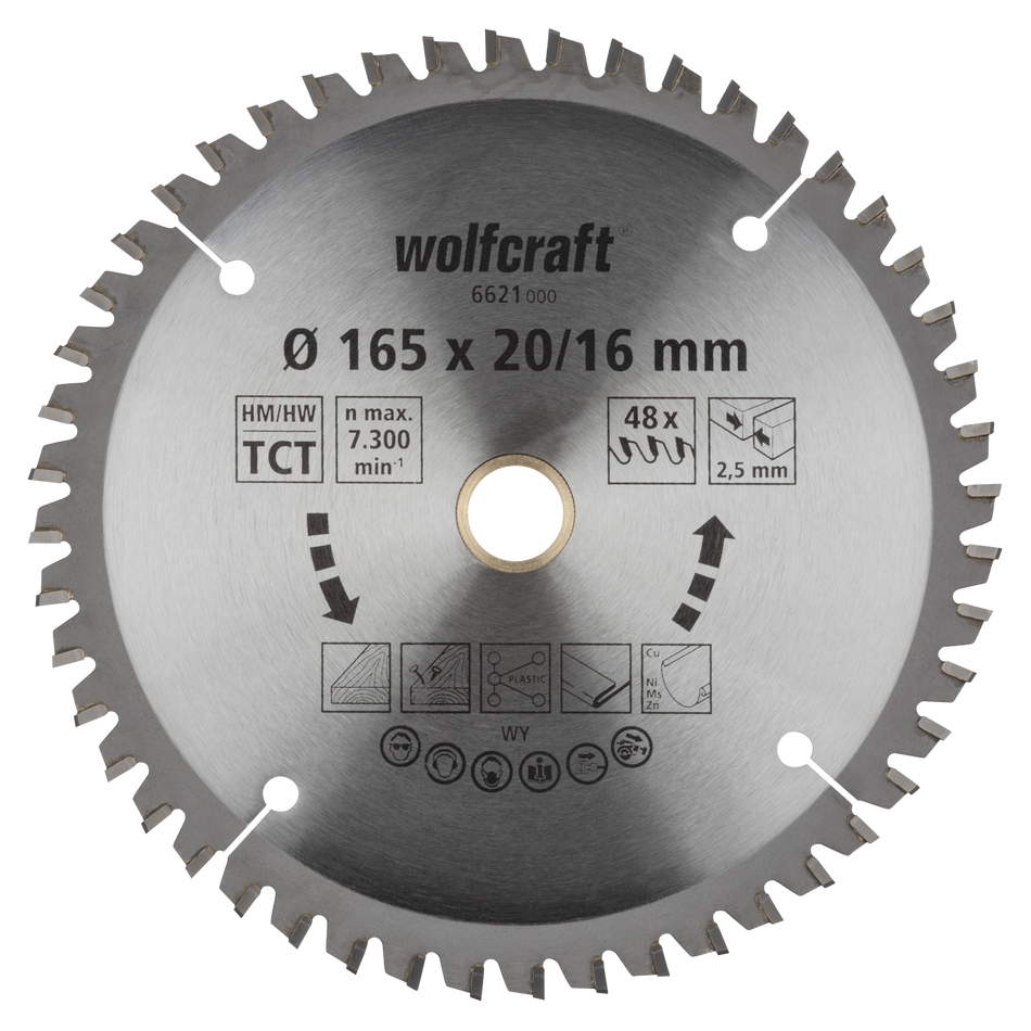 TC Circular Hand Saw Blade, new purple series, Ø 165 mm