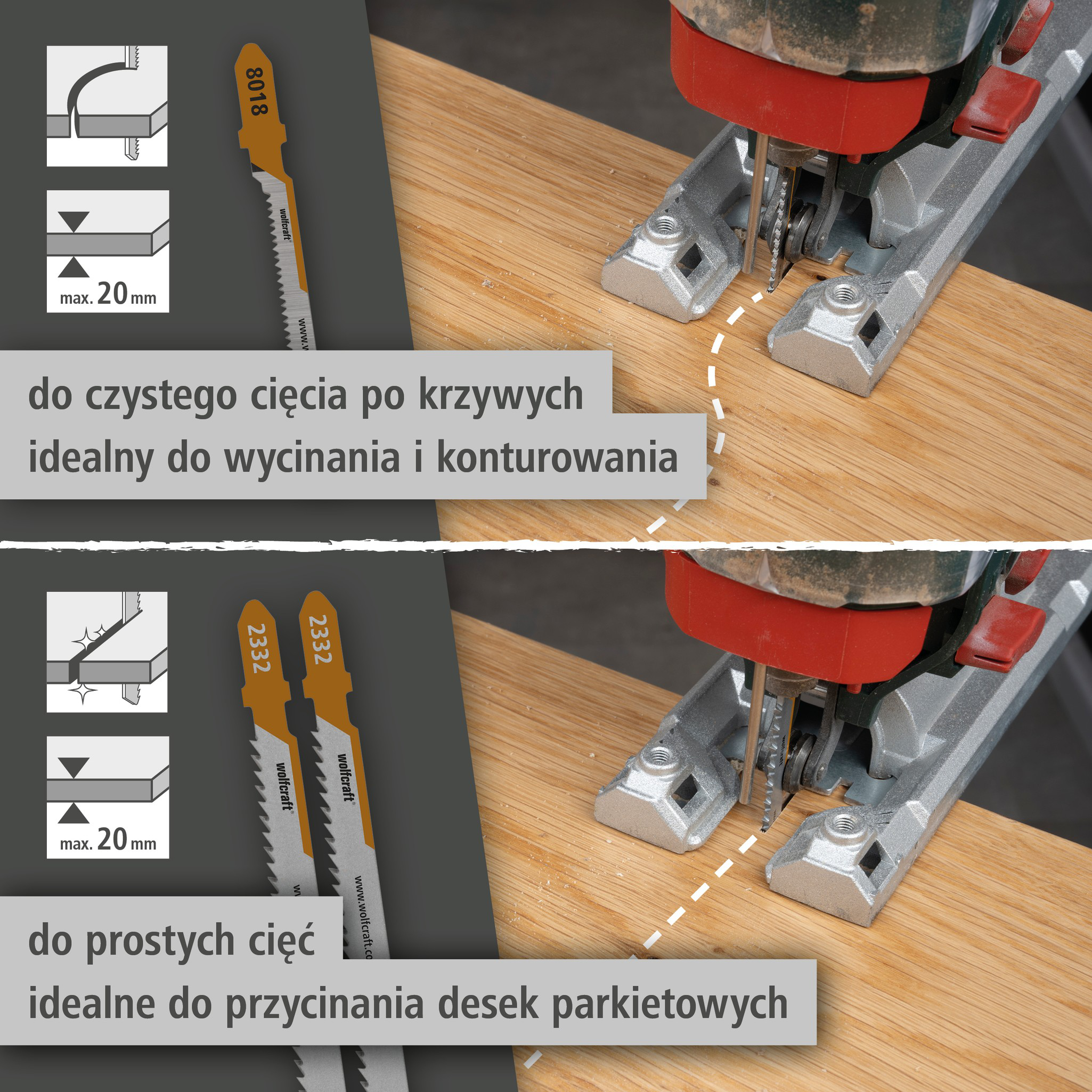 Jigsaw Blade Project Set for Parquet, 3 Pcs. (pl)