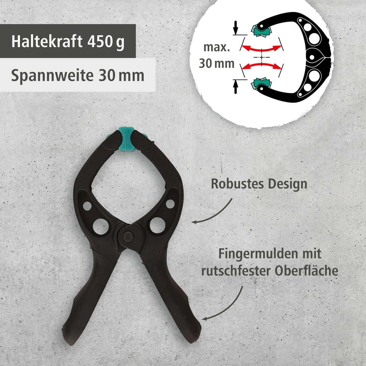 12 MINI 30 Spring Clamps (de)