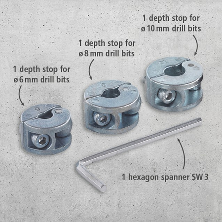 Universal Depth Stop Set, 3 Pcs. (en)