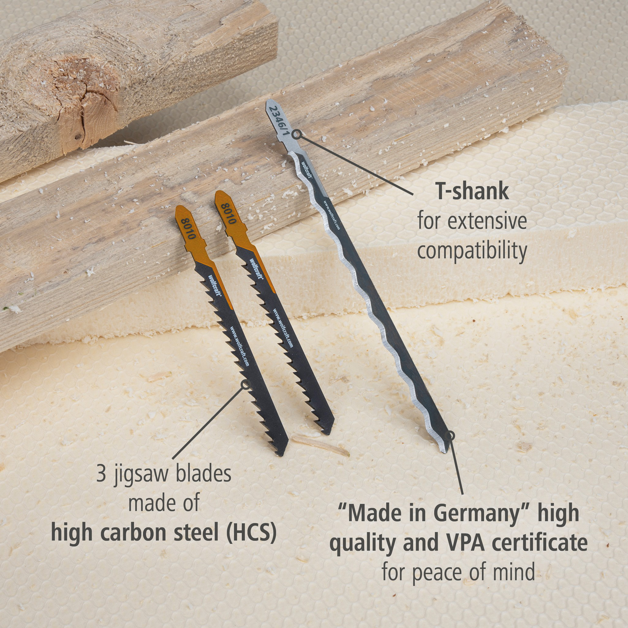 Jigsaw Blade Project Set for Insulation, 3 Pcs. (en)