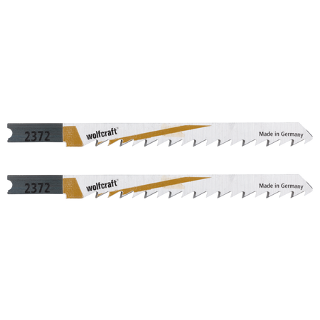 2 HCS Jigsaw Blades, U-shank, wood and acrylic glass, clean cut