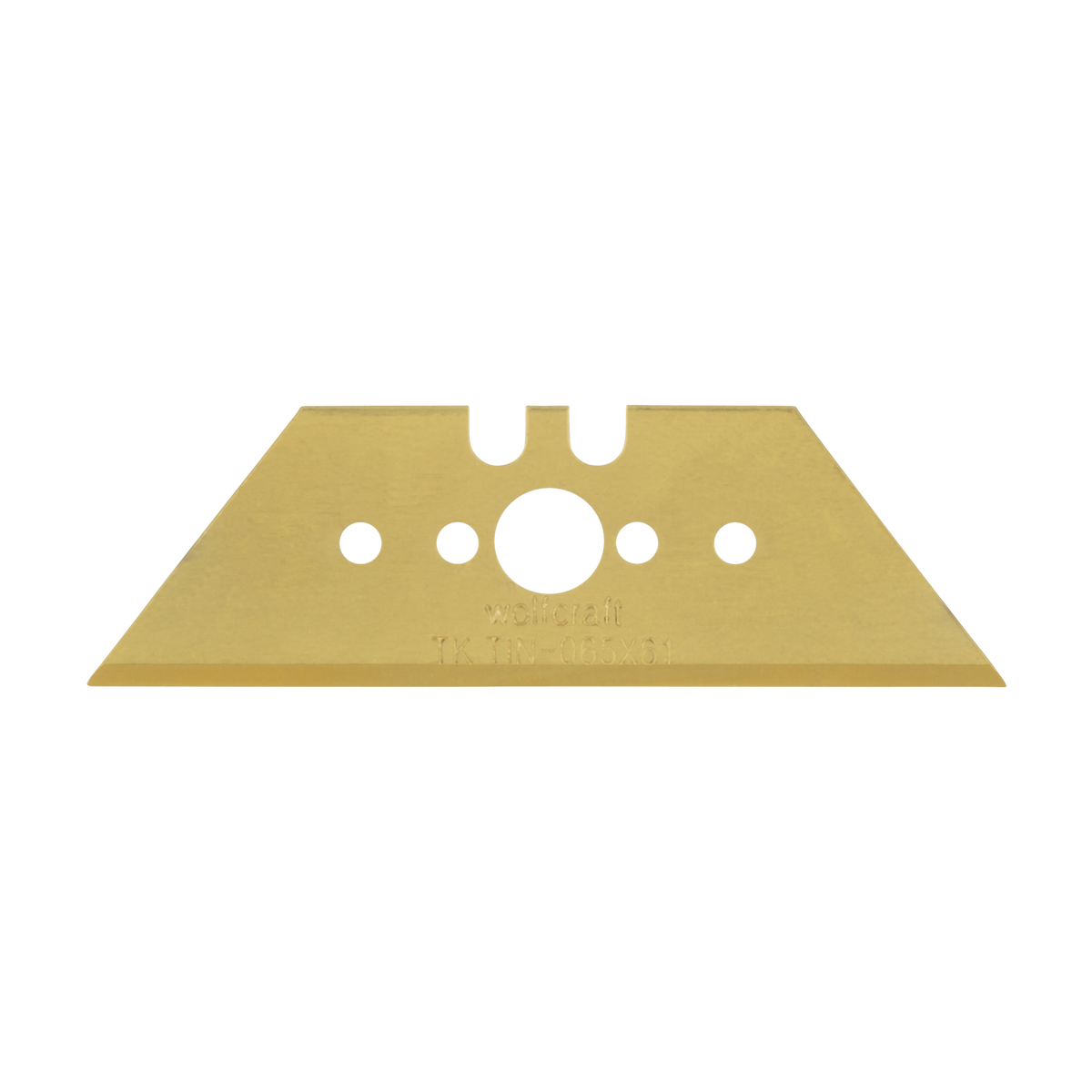 5 Professional Trapezium Blades TiN-Coated 0.65 x 61 mm