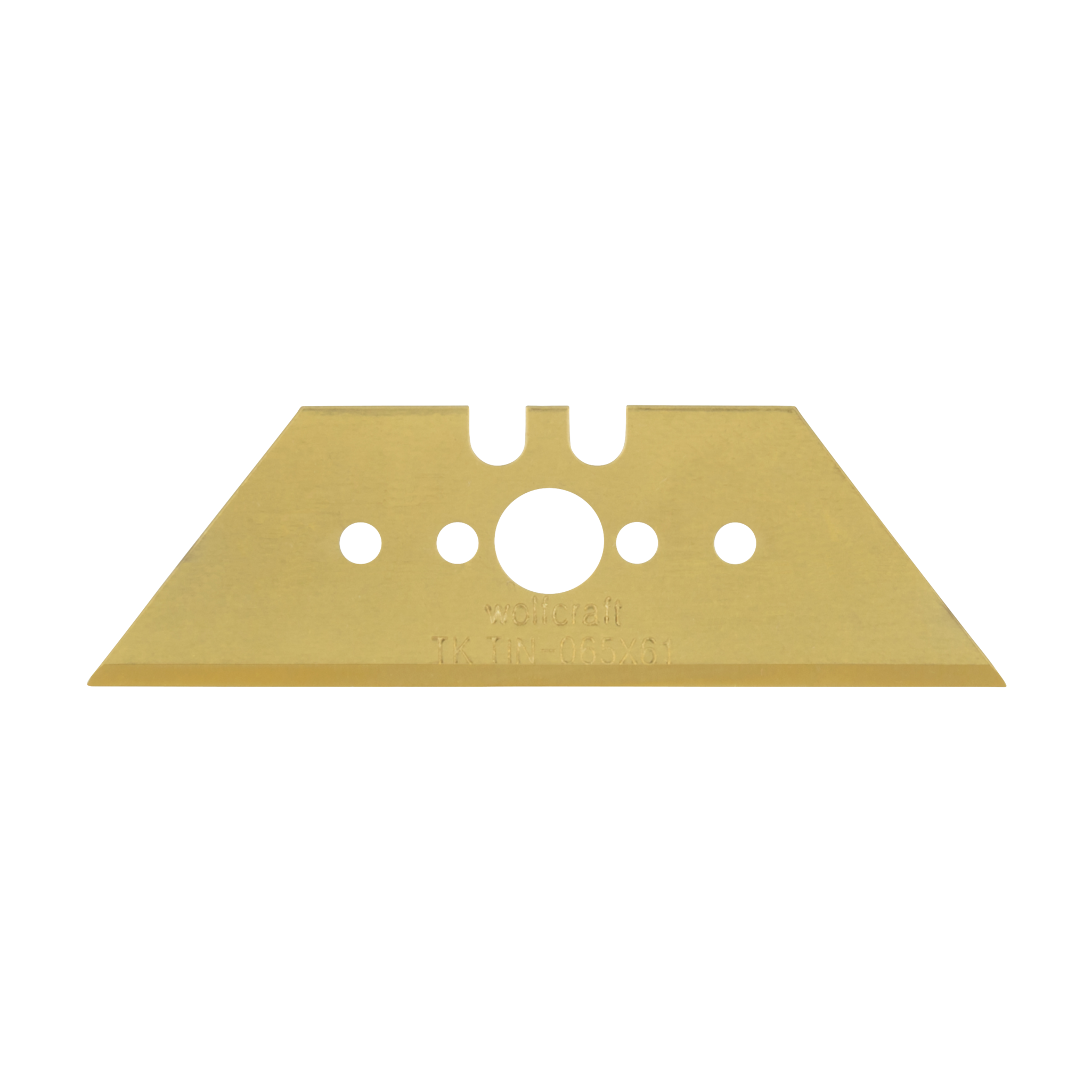 5 Professional Trapezium Blades TiN-Coated 0.65 x 61 mm