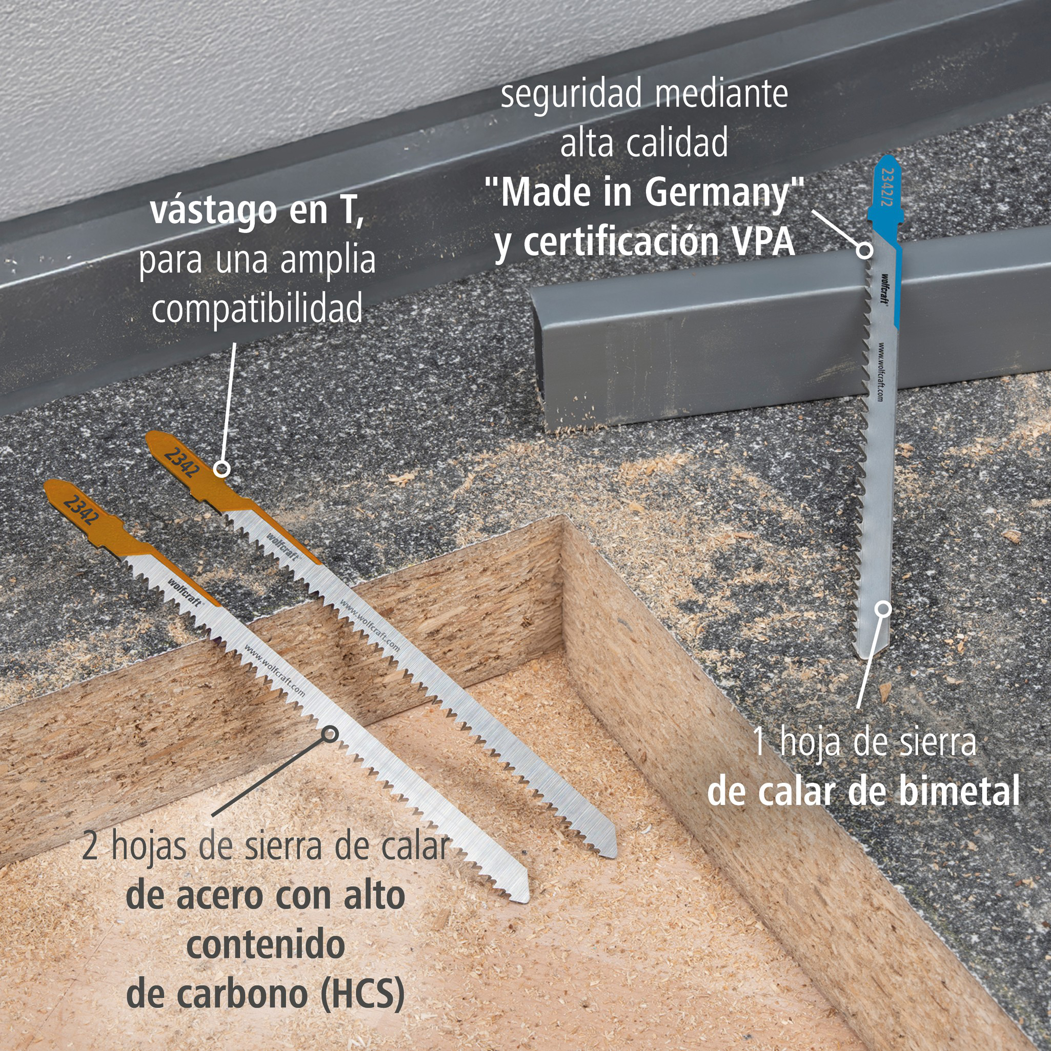 Jigsaw Blade Project Set for Kitchen Installation, 3 Pcs. (es)