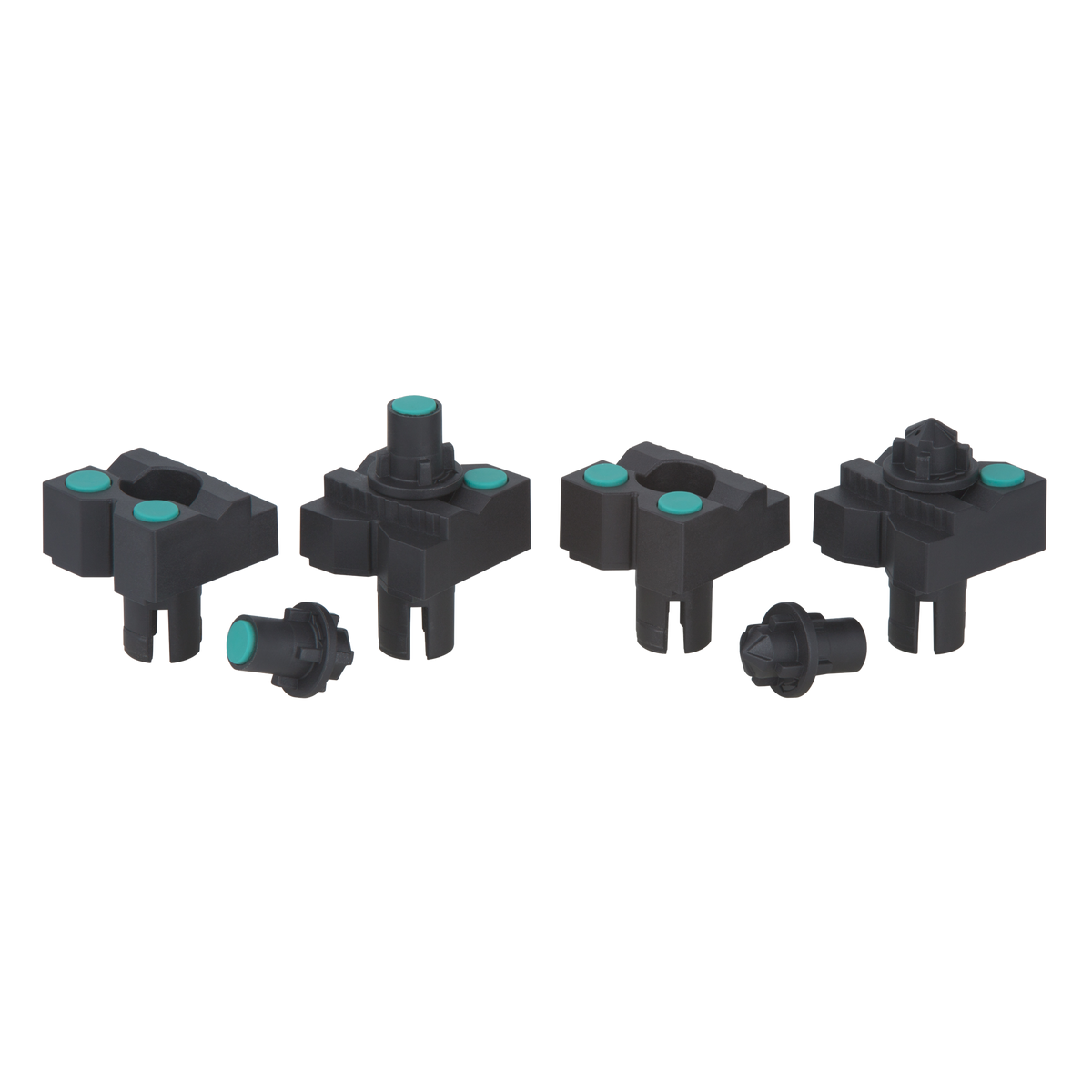4 clamping jaws with rest pins for painting