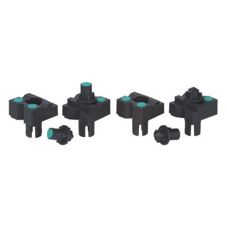 4 clamping jaws with rest pins for painting