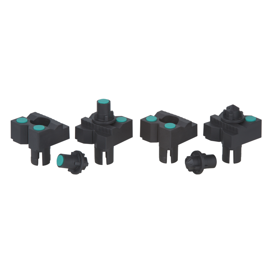 4 clamping jaws with rest pins for painting