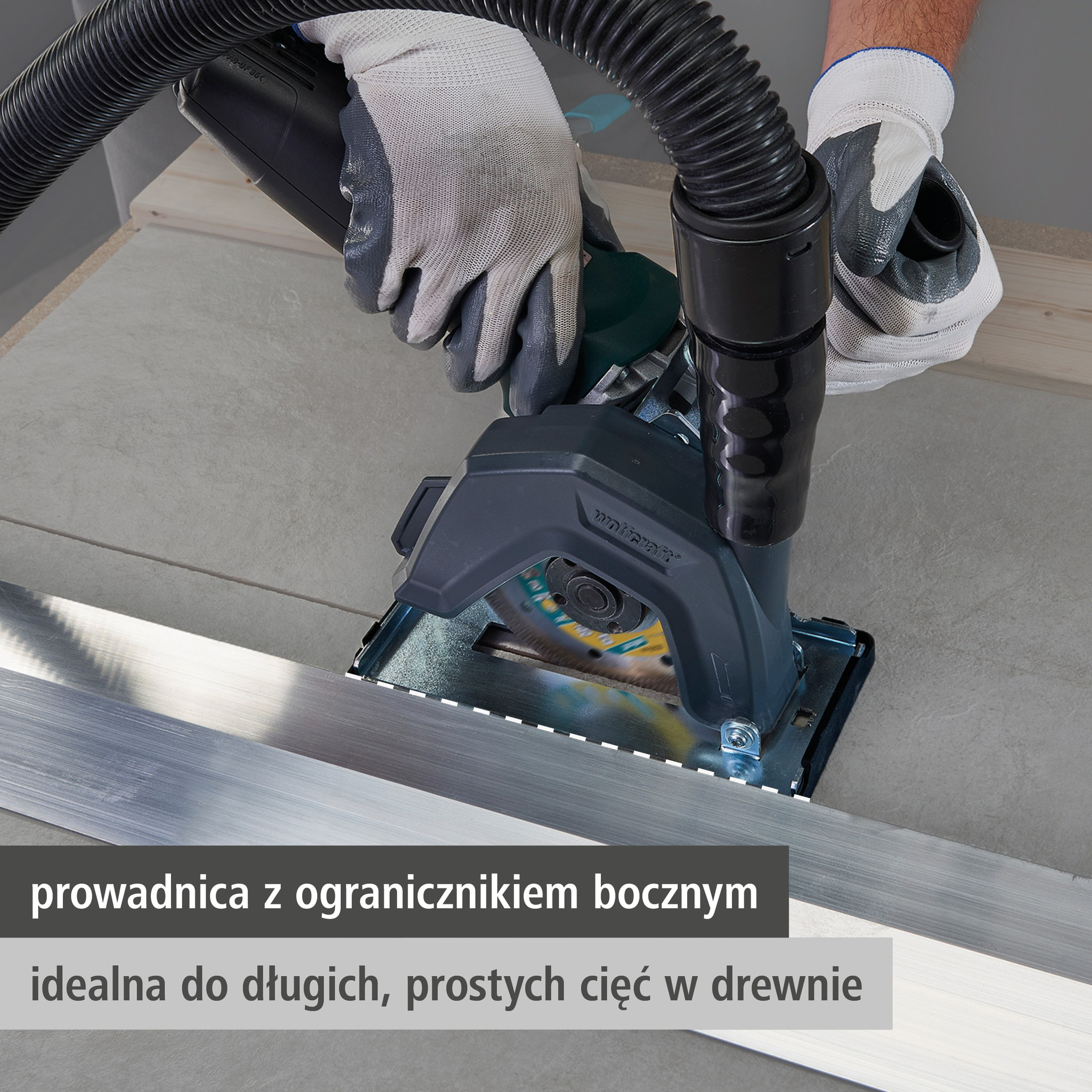 Extraction Hood With Guide Block for Angle Grinder (pl)